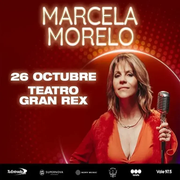 Marcela Morelo en el teatro Gran Rex