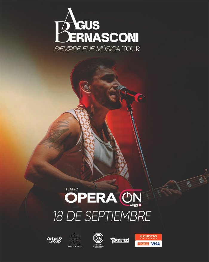 Agus Bernasconi en el Teatro Opera On