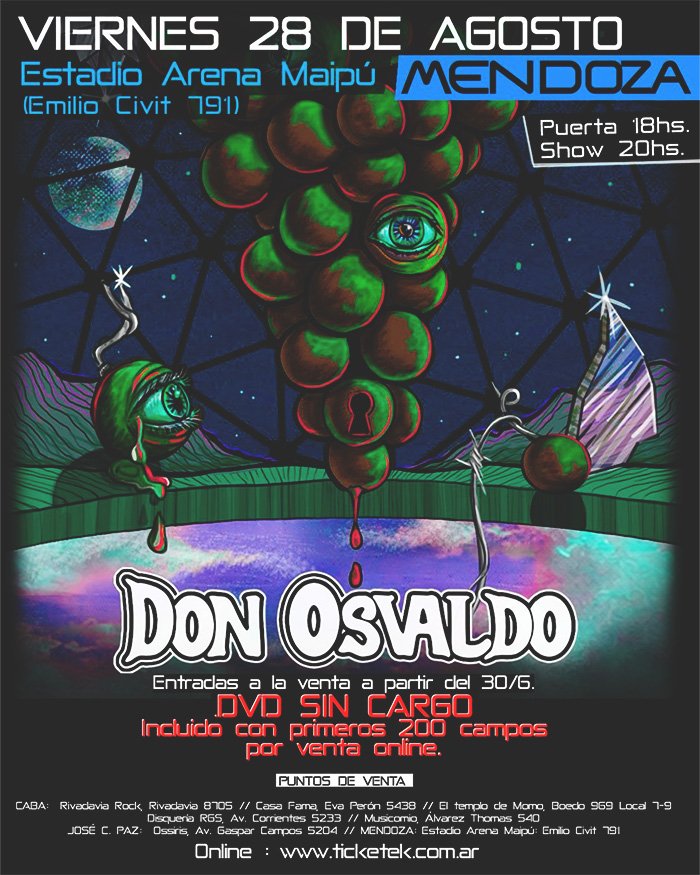 Don Osvaldo en el Arena Maipu