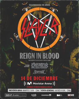 Slayer en Movistar Arena